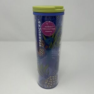 Starbucks Hawaii Collection Sea Turtle Plastic Tumbler 16 oz Iridescent